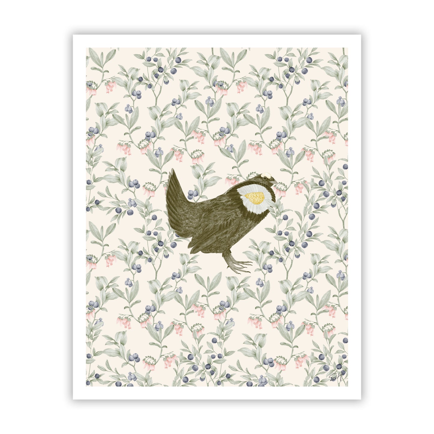 Sooty Grouse Fine Art Poster