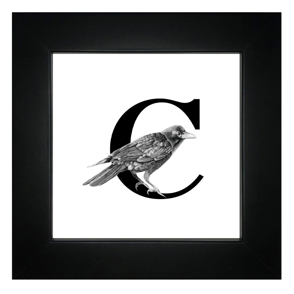 C is for Crow Framed Giclee Print