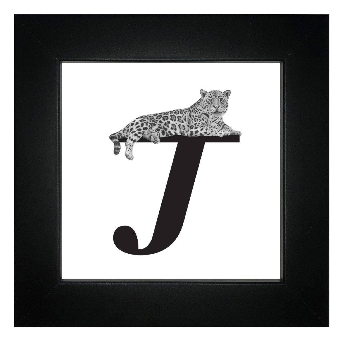 J is for Jaguar Framed Giclee Print