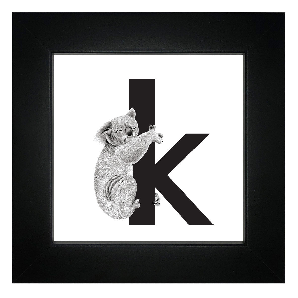 K is for Koala Framed Giclee Print