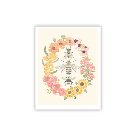 Wings of Freedom: Bees Fine Art Giclee Print
