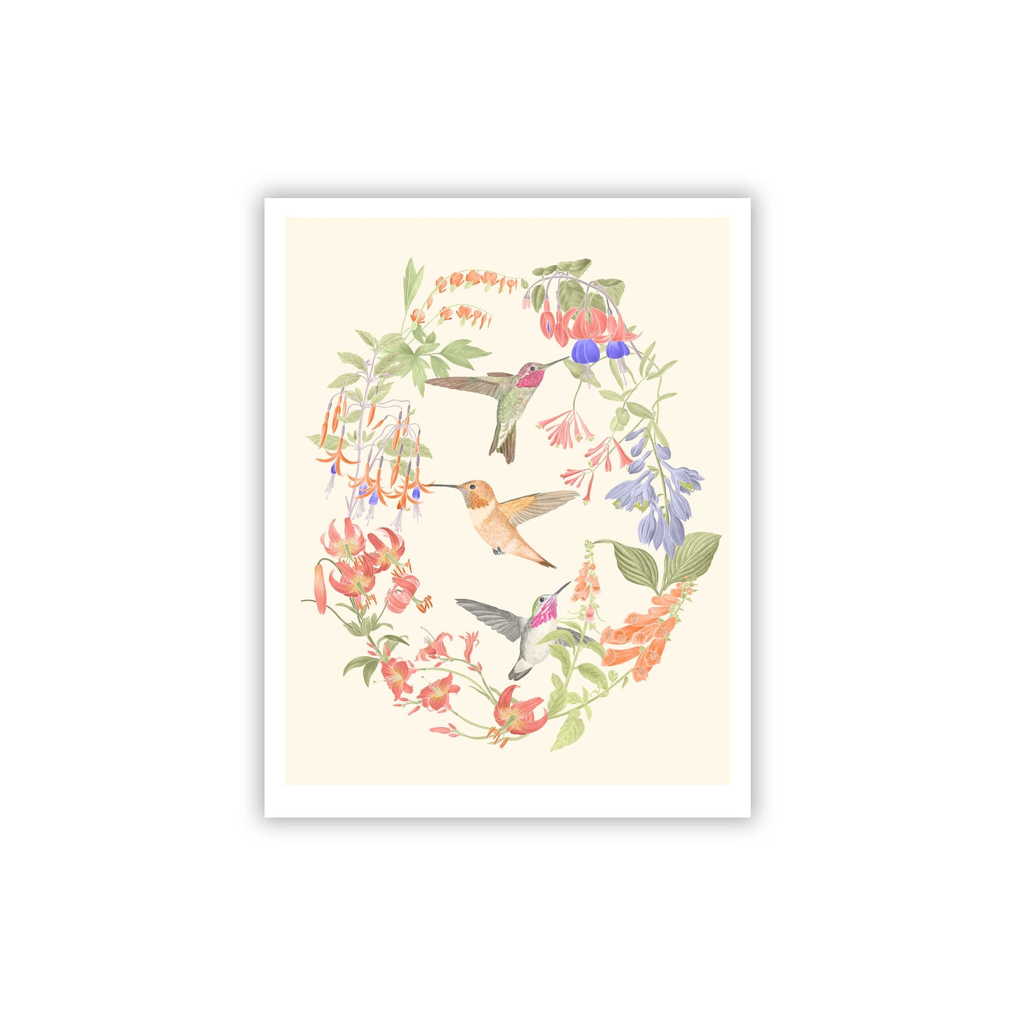 Wings of Freedom: Hummingbirds Fine Art Giclee Print