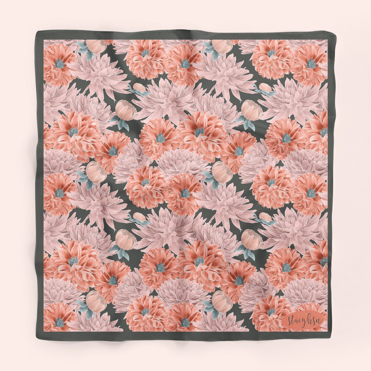 Dahlia Silk Scarf