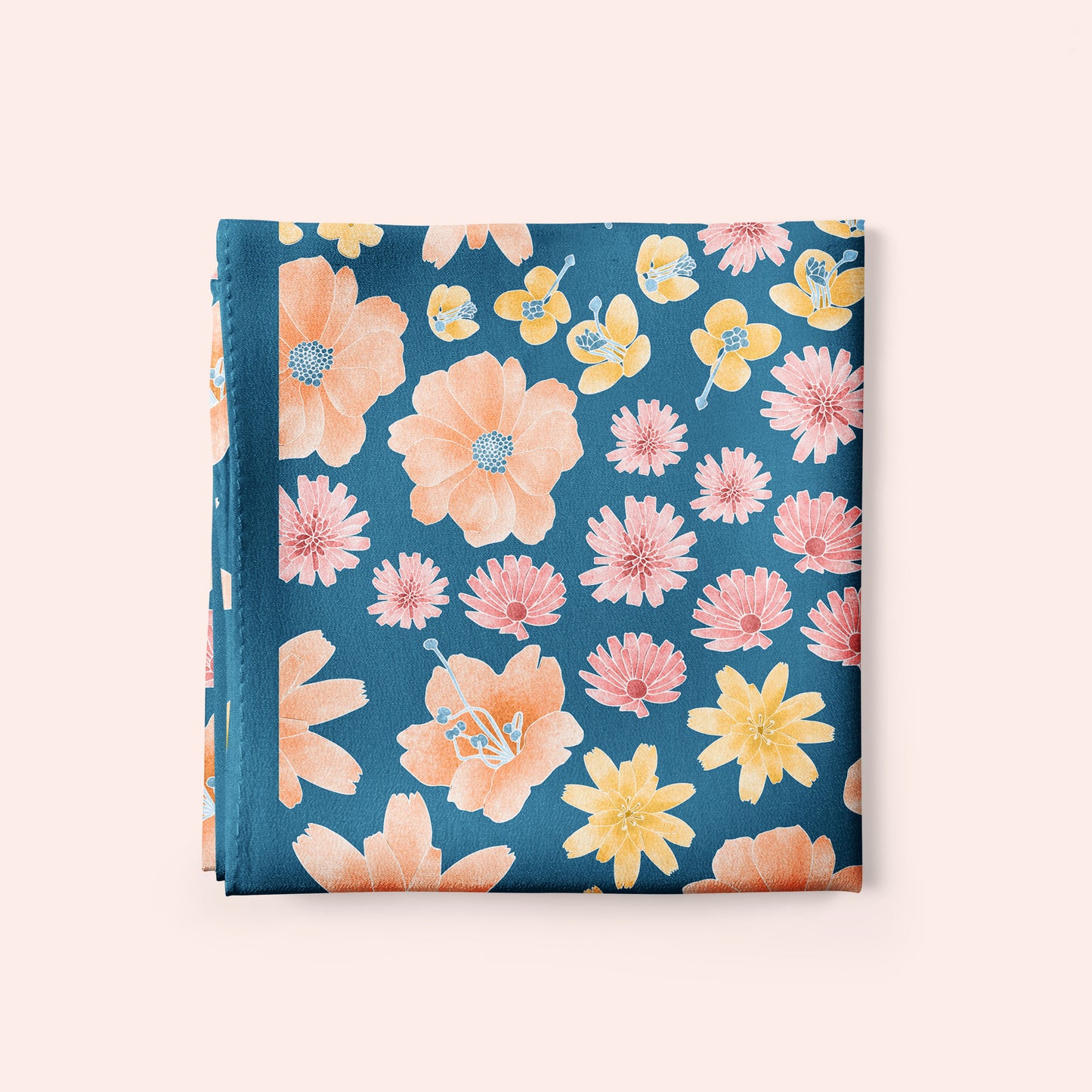 Desert Wildflowers Silk Scarf