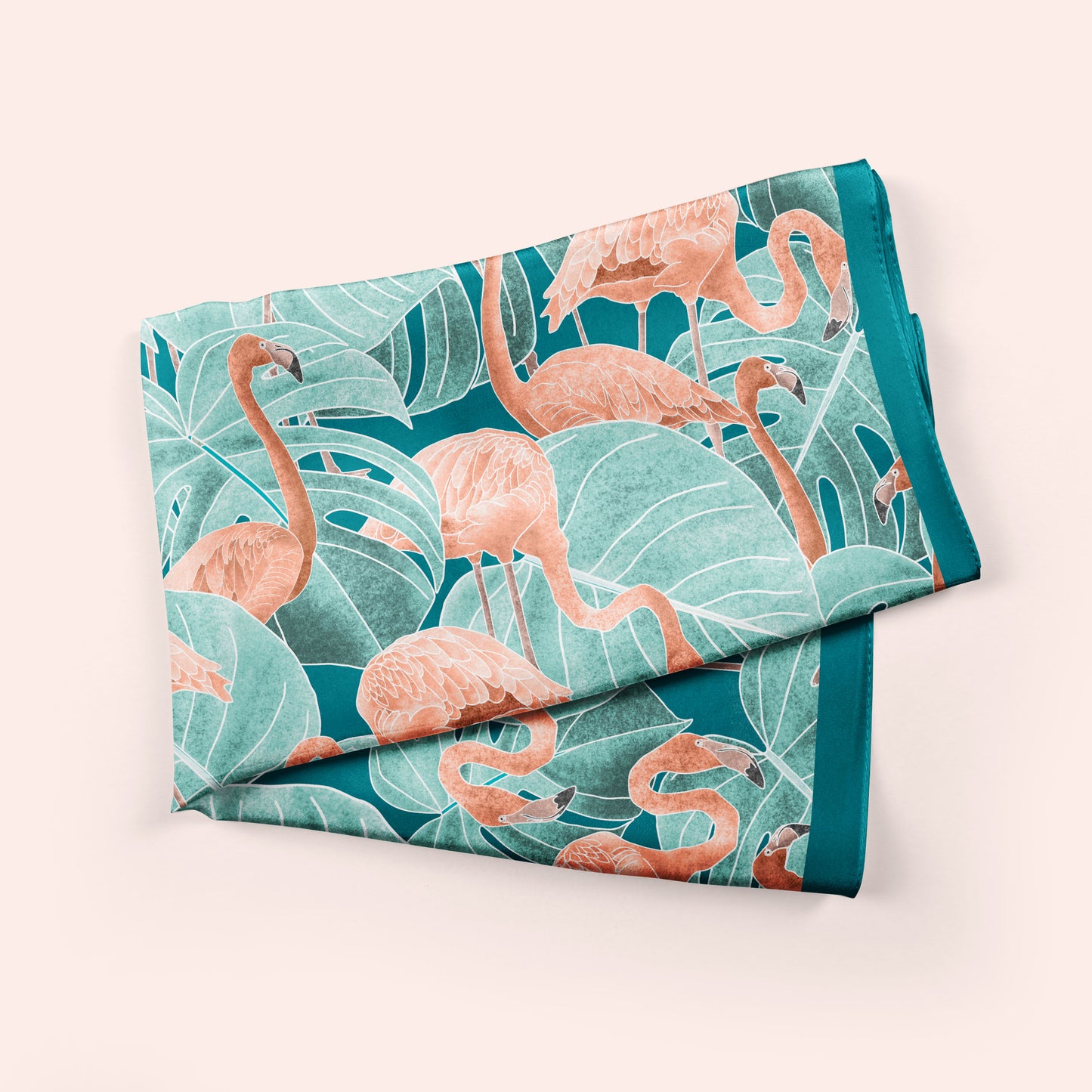 Flamingos Silk Scarf
