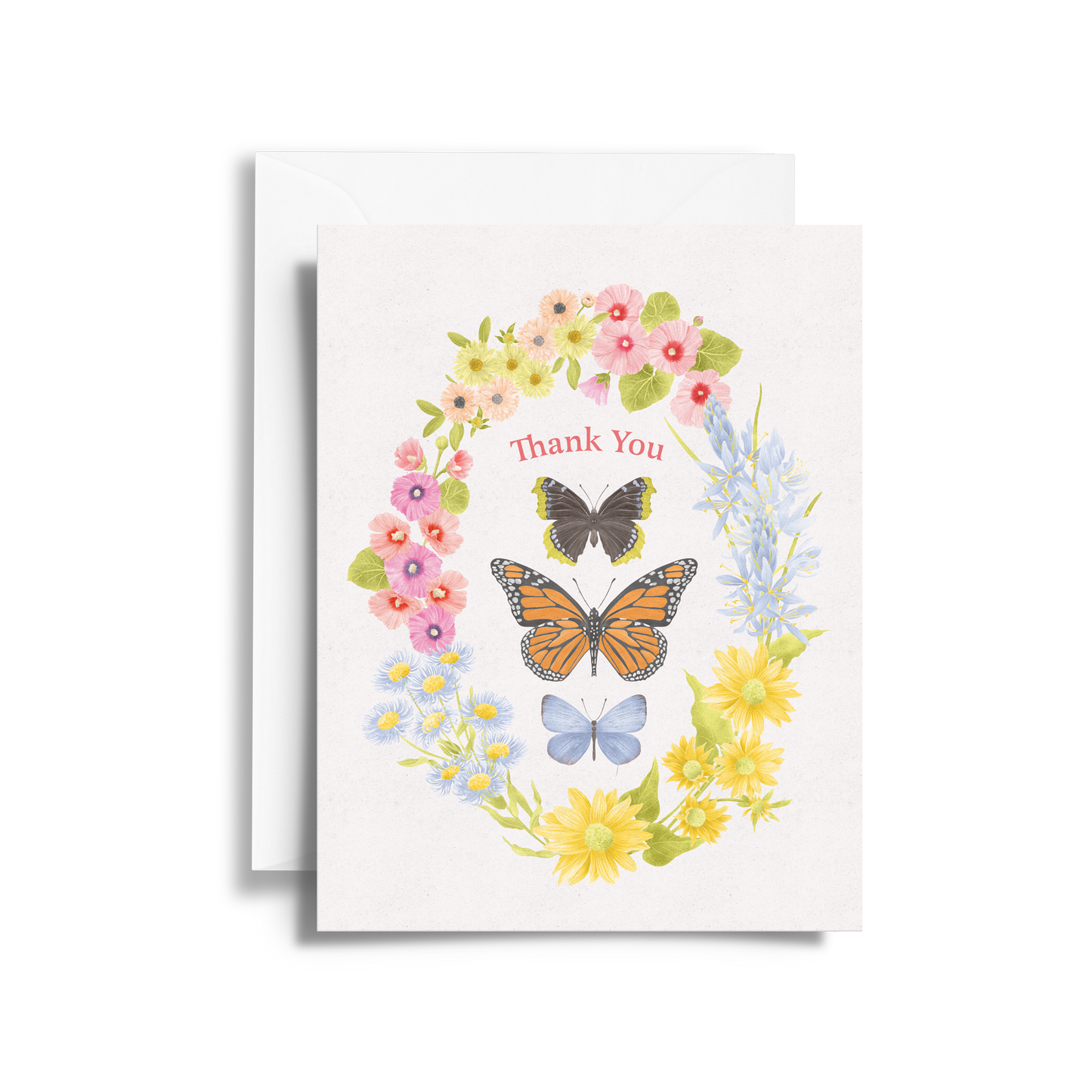 Butterfly Garden Thank You Card