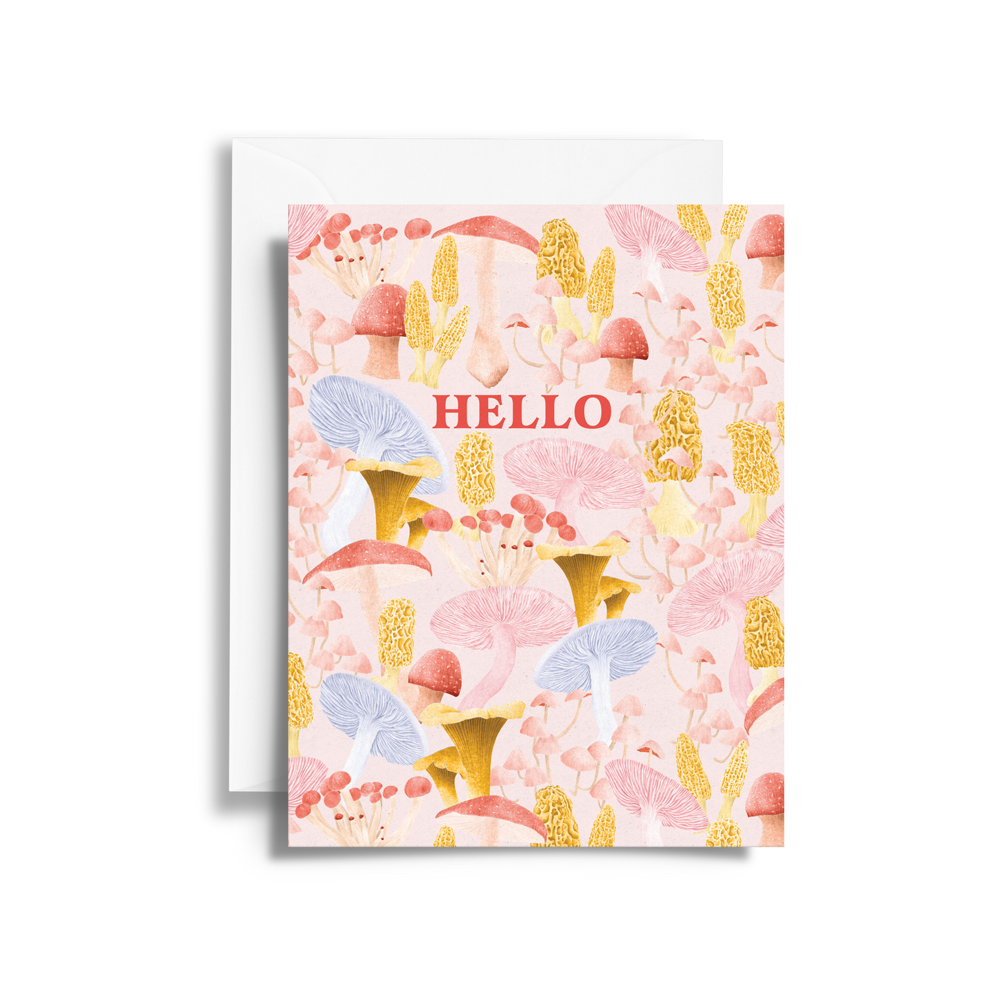 Hello Card | Whimsical Mushroom