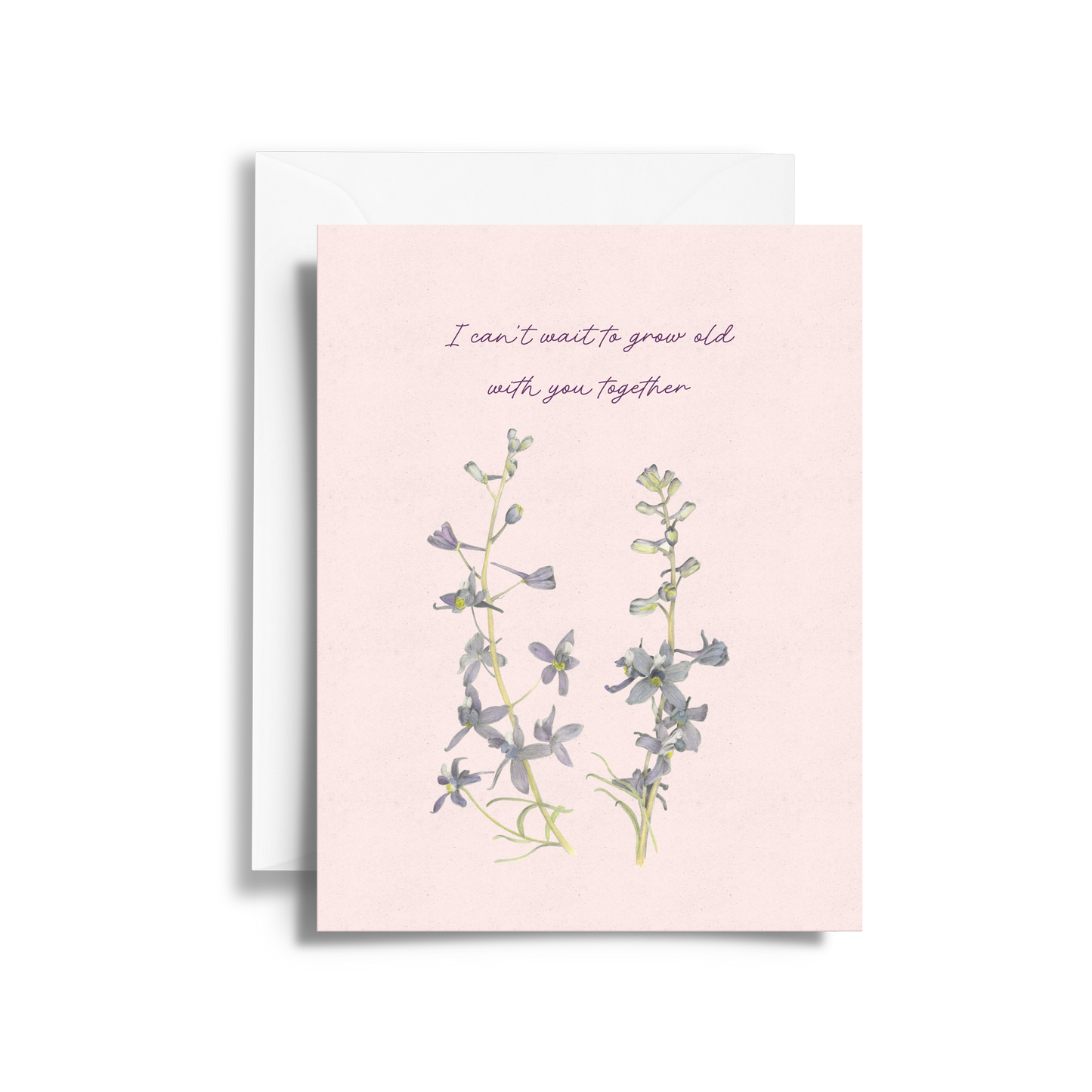Growing Together Card | Larkspur Blooming