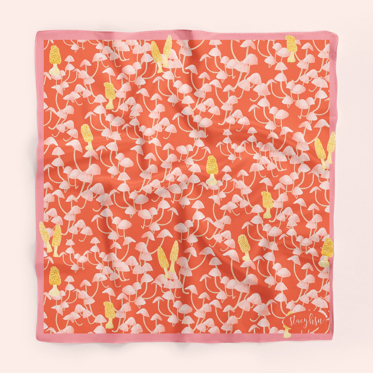 Mushroom Silk Scarf II