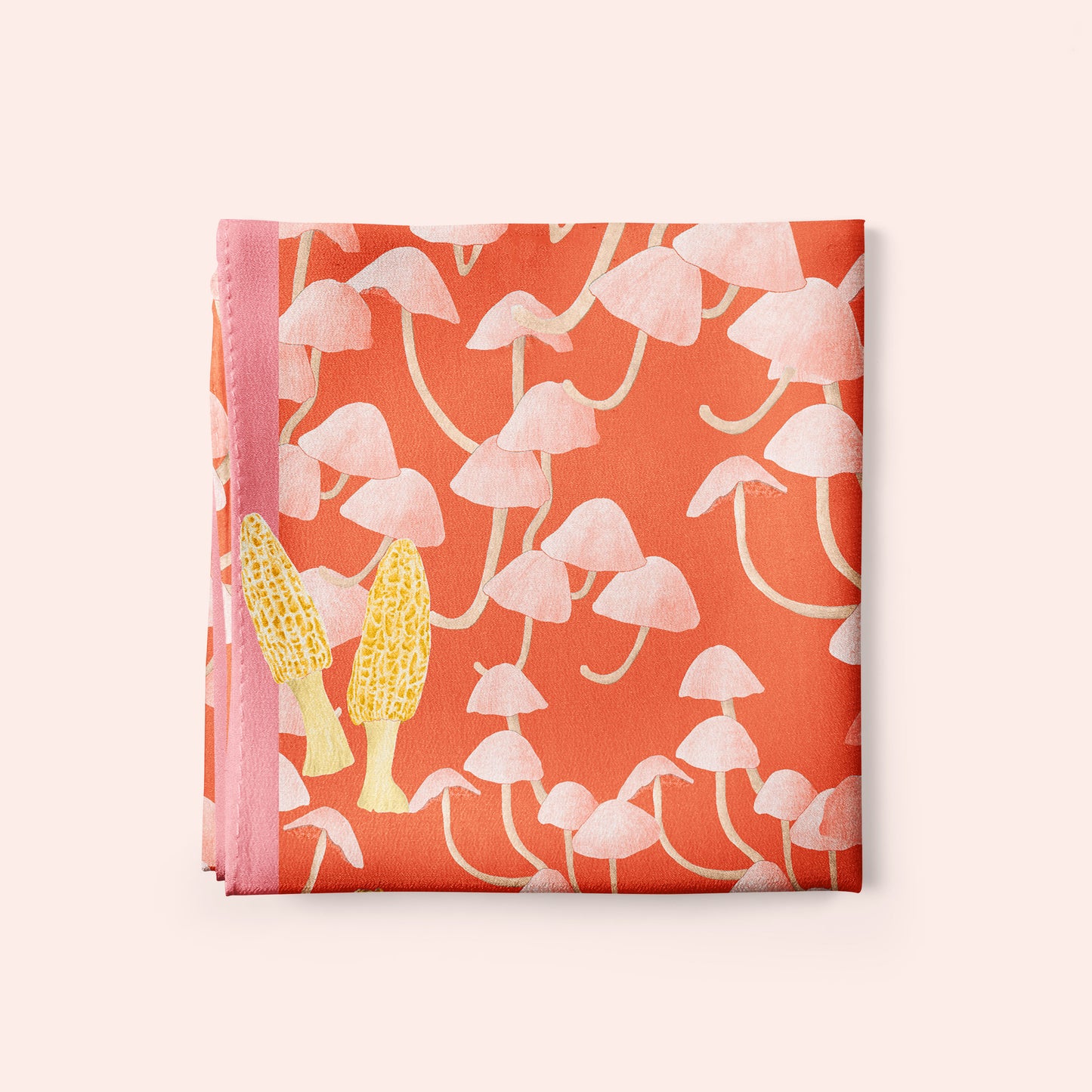 Mushroom Silk Scarf II