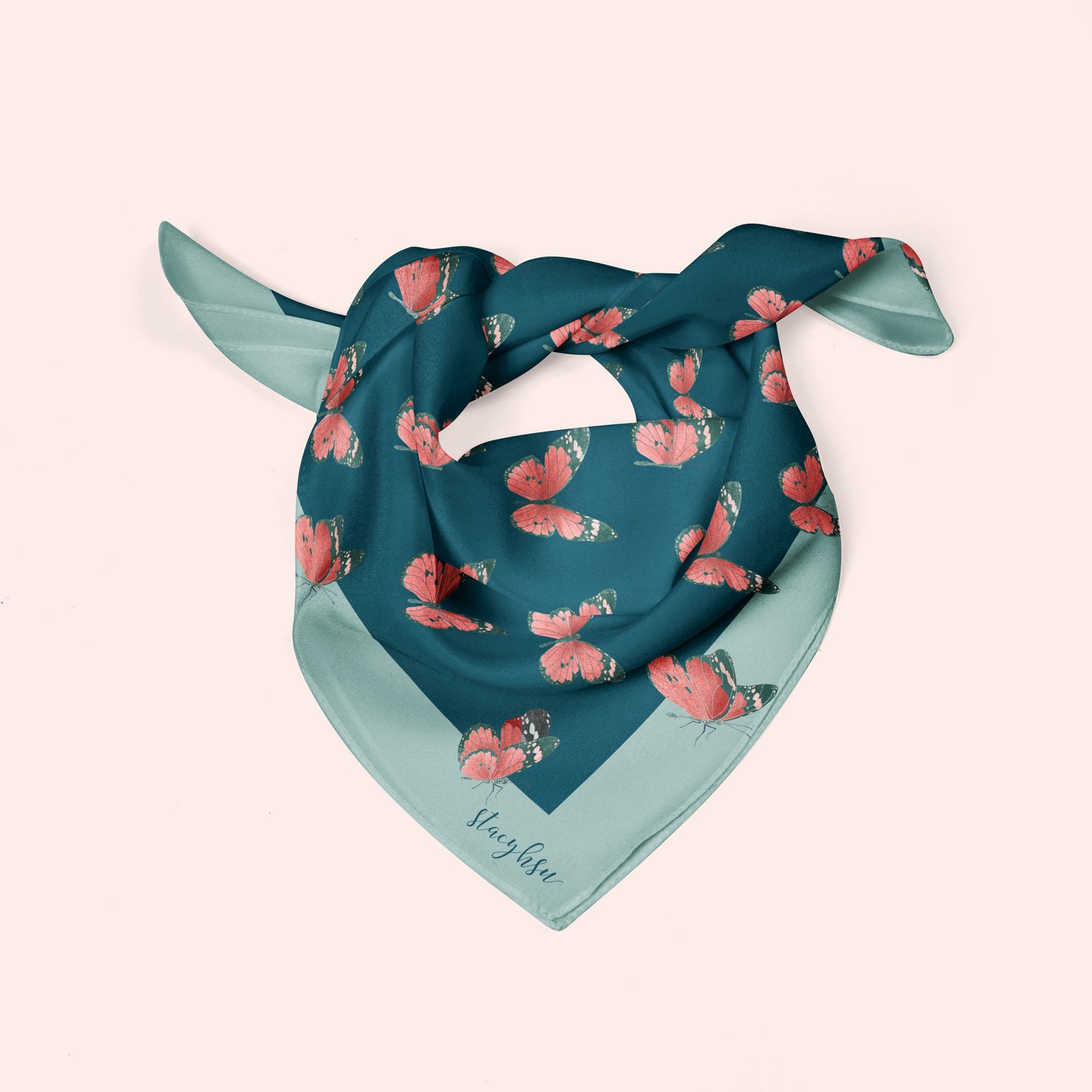 Painted Ladies Butterfly Silk Scarf