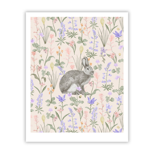 Snow Shoe Hare Fine Art Giclee Print