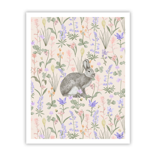 Snow Shoe Hare Fine Art Giclee Print