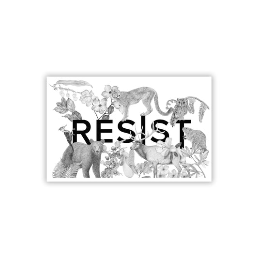 RESIST | Wildlife & Botanical Fine Art Print | Pacific Northwest Resistance Art