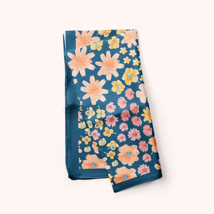 Desert Wildflowers Silk Scarf