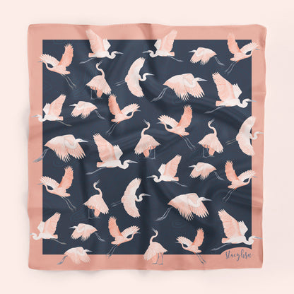 Egret Silk Scarf