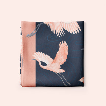 Egret Silk Scarf