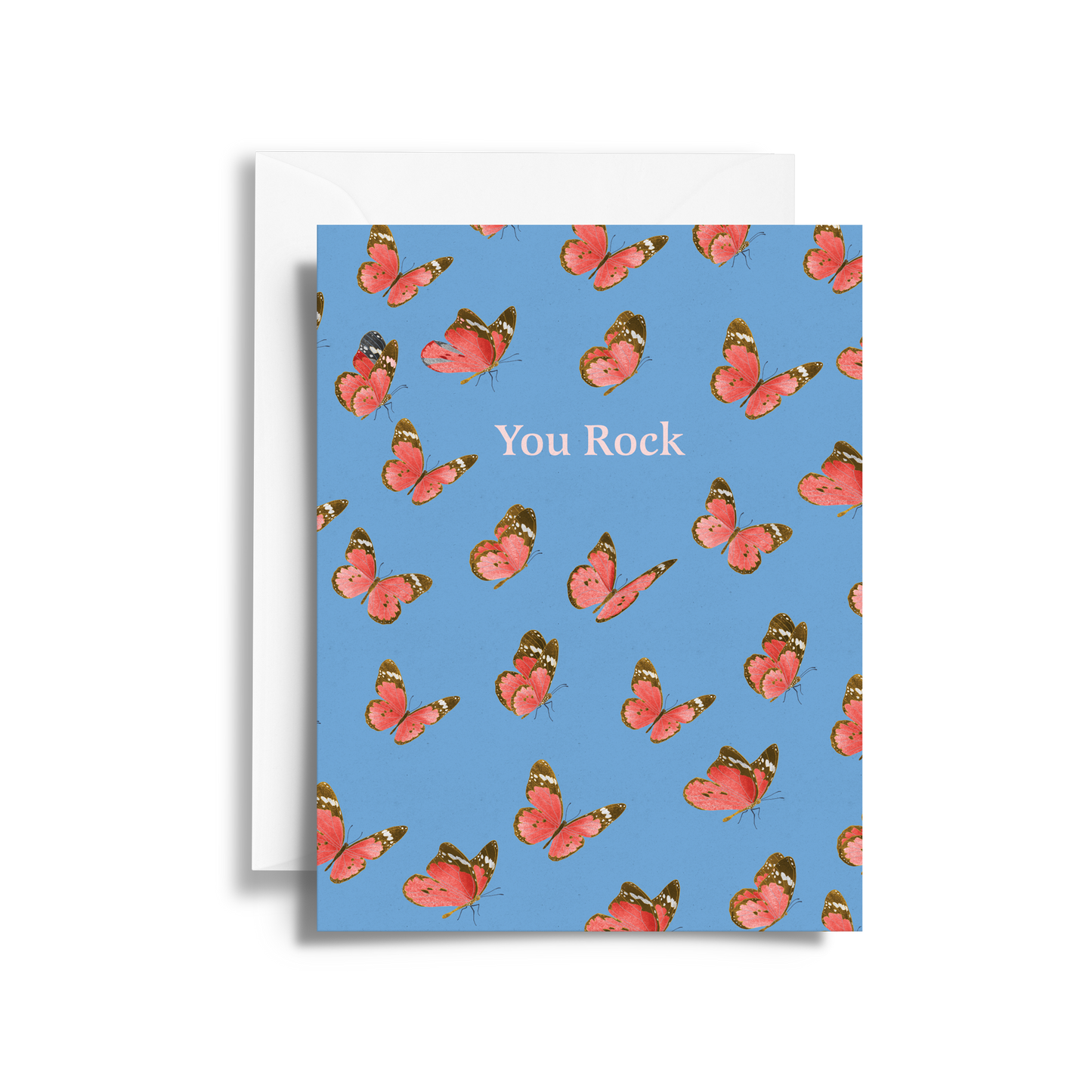 You Rock Card | Modern Butterfly Design