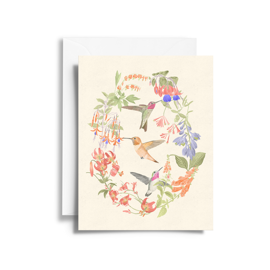 Pollinator Hummingbirds Fine Art Card