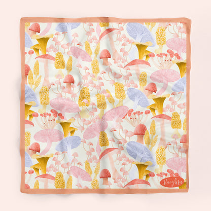 Mushroom Silk Scarf I