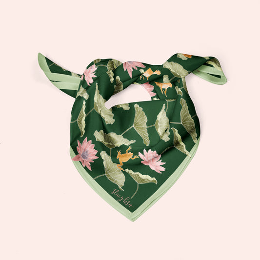 Lilypond I Silk Scarf