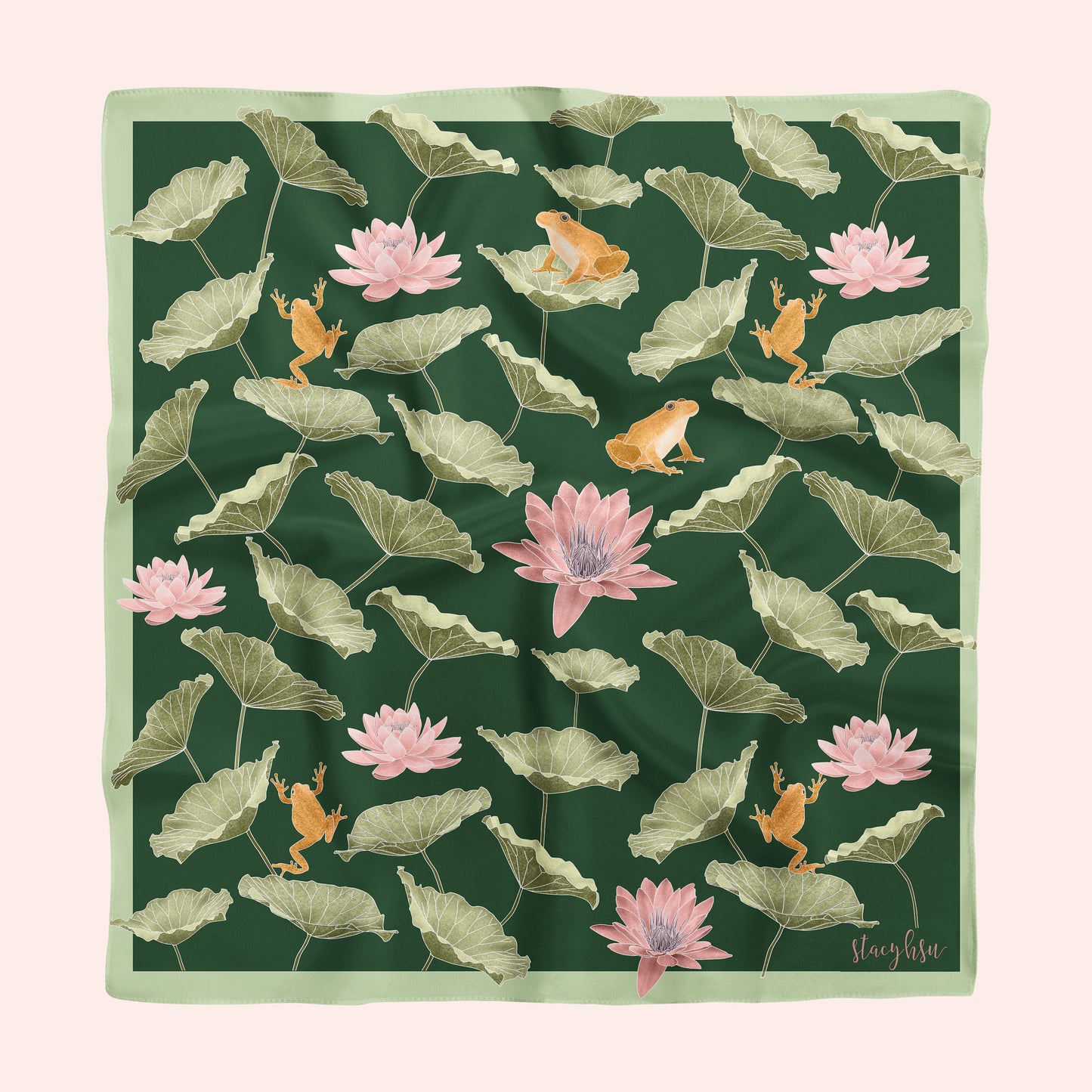 Lilypond I Silk Scarf